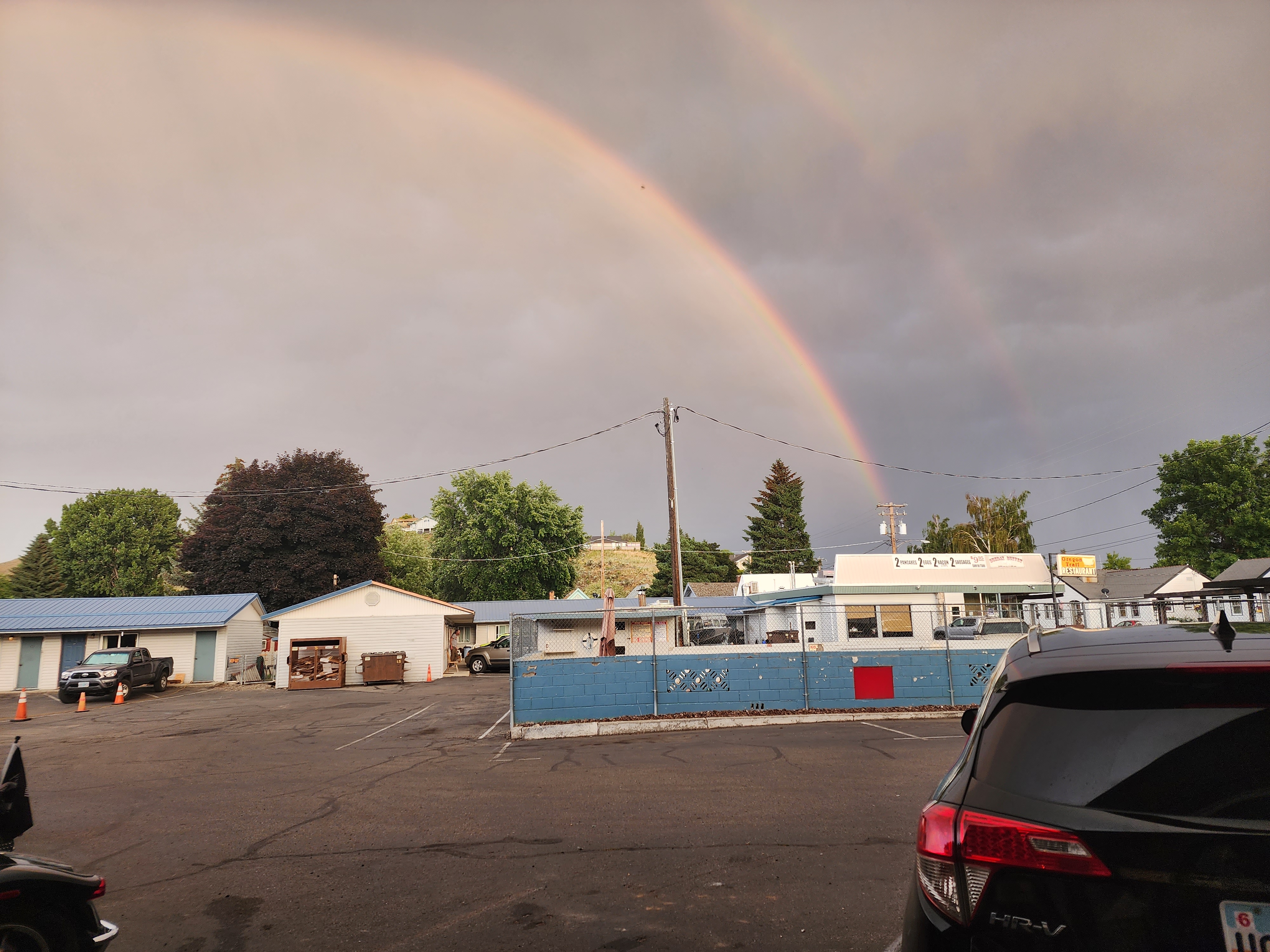 Double rainbow picture